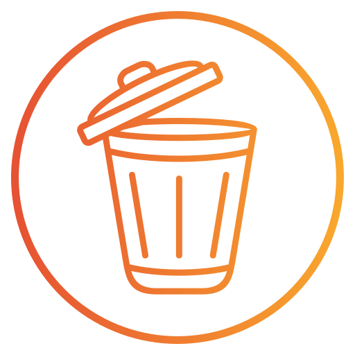 Disposal Generic gradient outline icon
