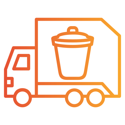 camion della spazzatura Generic gradient outline icona