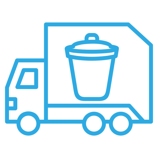 Garbage truck Generic color outline icon