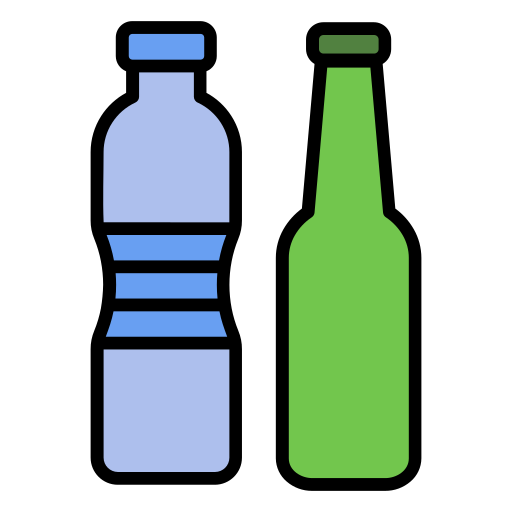 Бутылка Generic color lineal-color иконка