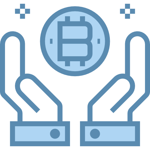 bitcoin Payungkead Blue icon