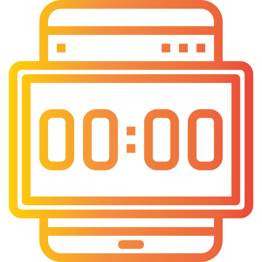 Digital clock Catkuro Gradient icon