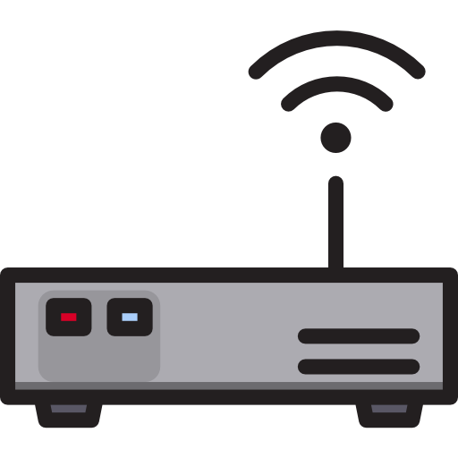 Router Payungkead Lineal Color icon