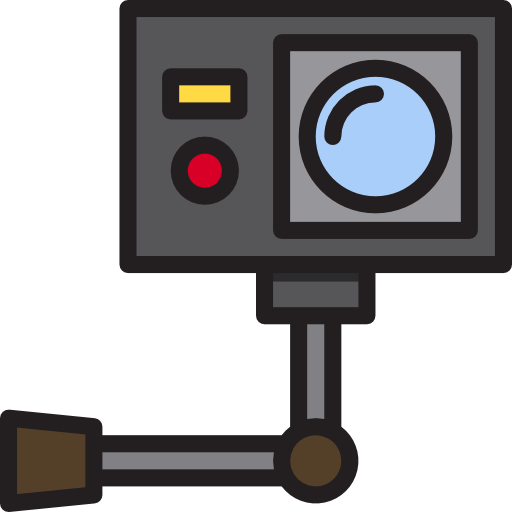 Video camera Payungkead Lineal Color icon
