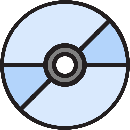 Compact disc Payungkead Lineal Color icon