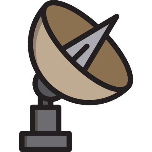 antena parabólica Payungkead Lineal Color icono