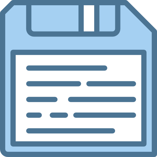 Floppy disk Payungkead Blue icon