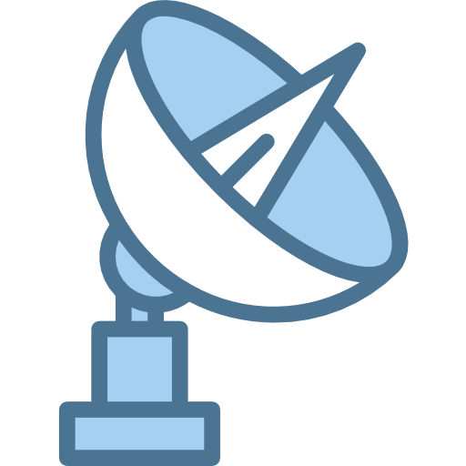 Satellite dish Payungkead Blue icon