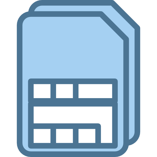 Sim card Payungkead Blue icon