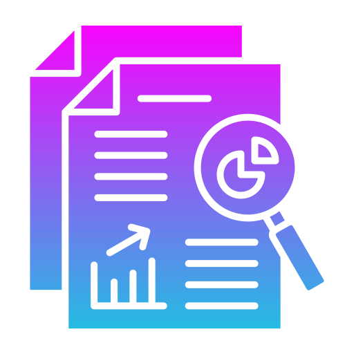 ricerca di mercato Generic gradient fill icona