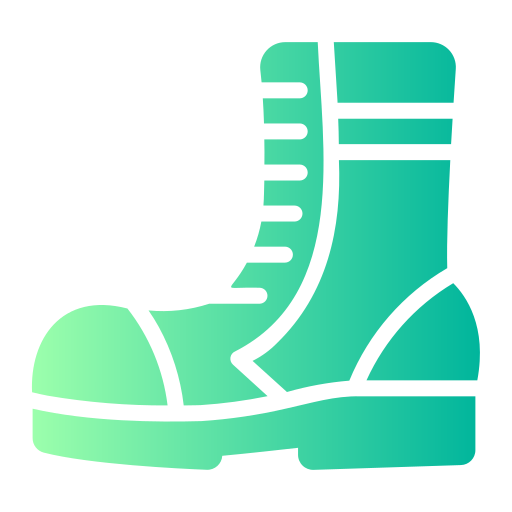 buty wojskowe Generic gradient fill ikona