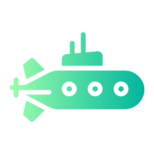 подводная лодка Generic gradient fill иконка