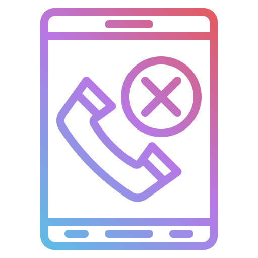 Rejected call Generic gradient outline icon