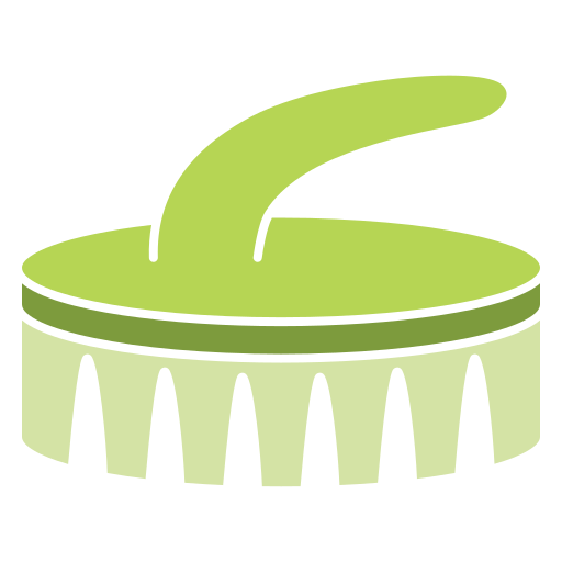 Cleaning brush Generic color fill icon