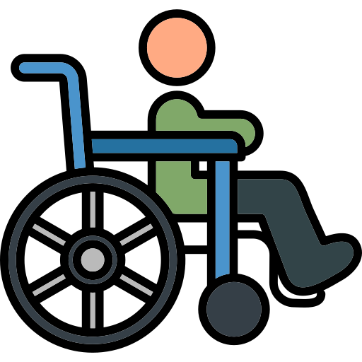 fauteuil roulant Generic color lineal-color Icône