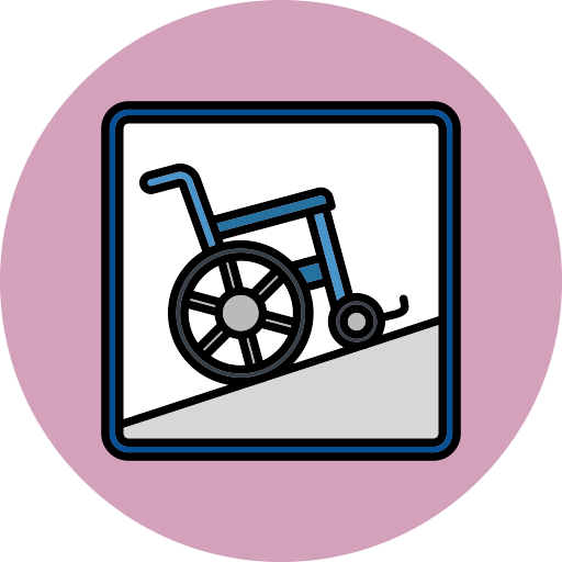 niepełnosprawny znak Generic color lineal-color ikona