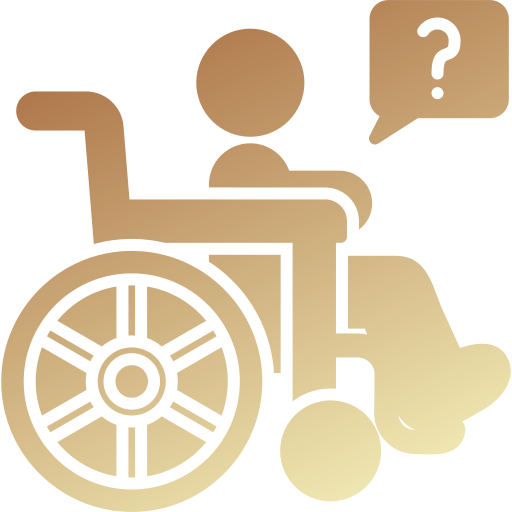 niepełnosprawny Generic gradient fill ikona