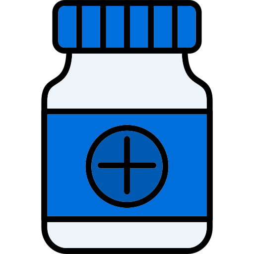 Баночка с лекарством Generic color lineal-color иконка