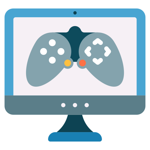 コンピュータゲーム Generic color fill icon