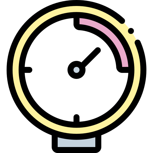 Pressure Detailed Rounded Lineal color icon