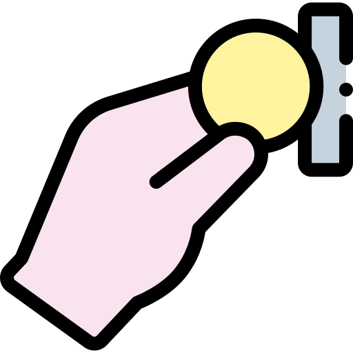 コインを入れる Detailed Rounded Lineal color icon