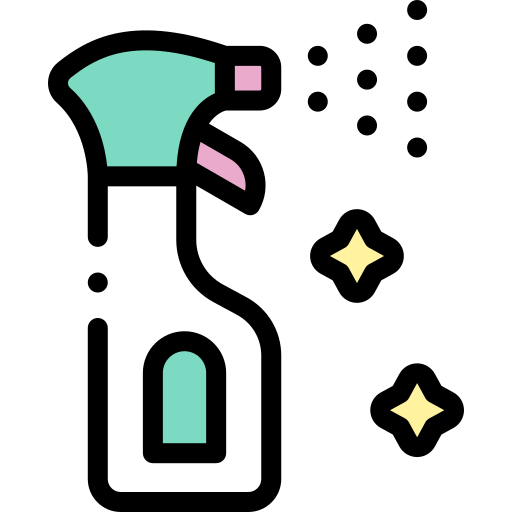 Cleaning spray Detailed Rounded Lineal color icon