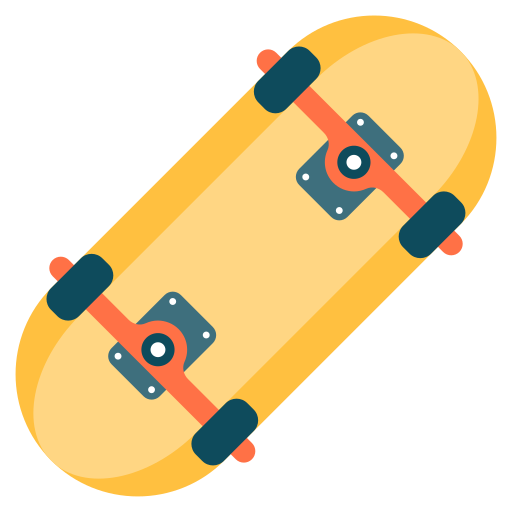 skateboard Generic color fill icon