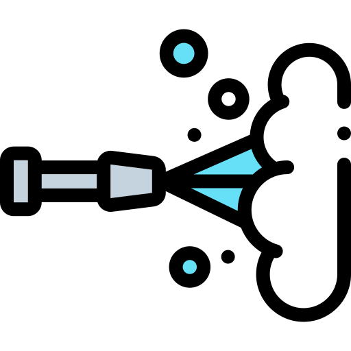 Power washing Detailed Rounded Lineal color icon