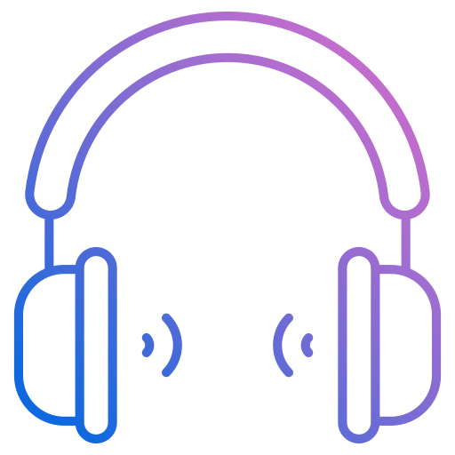 Headphone Generic gradient outline icon