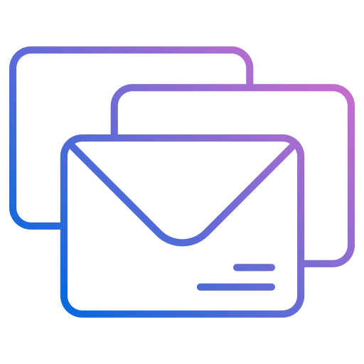 Mails Generic gradient outline icon