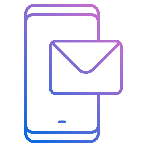Mobile mail Generic gradient outline icon