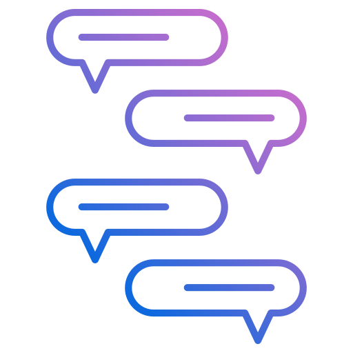 communicatie Generic gradient outline icoon