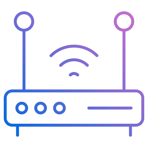 router wifi Generic gradient outline icona