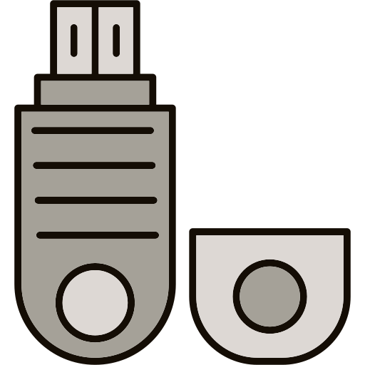 pen-drive Generic color lineal-color icoon