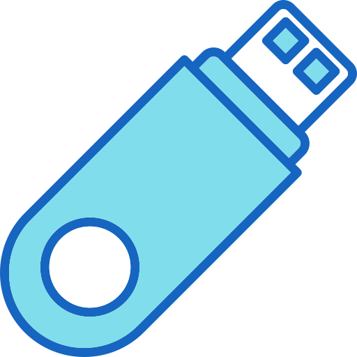 chiavetta usb Generic color lineal-color icona