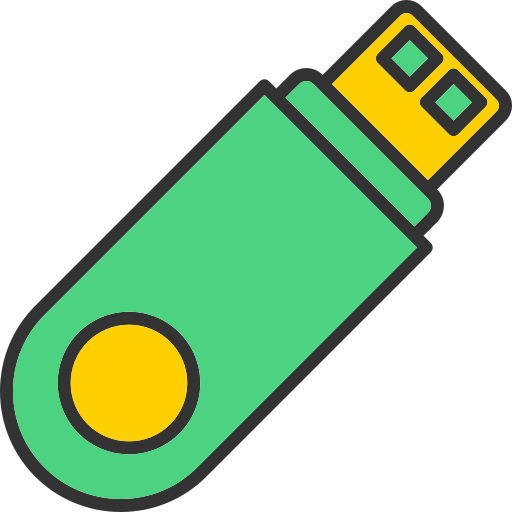usbフラッシュドライブ Generic color lineal-color icon