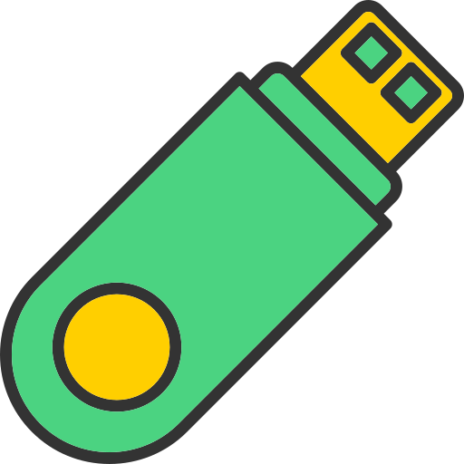 memoria usb Generic color lineal-color icono