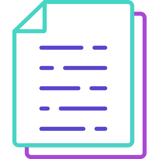 document Generic color outline Icône