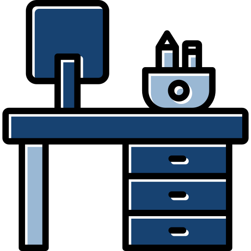 사무용 책상 Generic color lineal-color icon