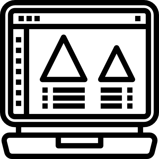 trójkąt Catkuro Lineal ikona