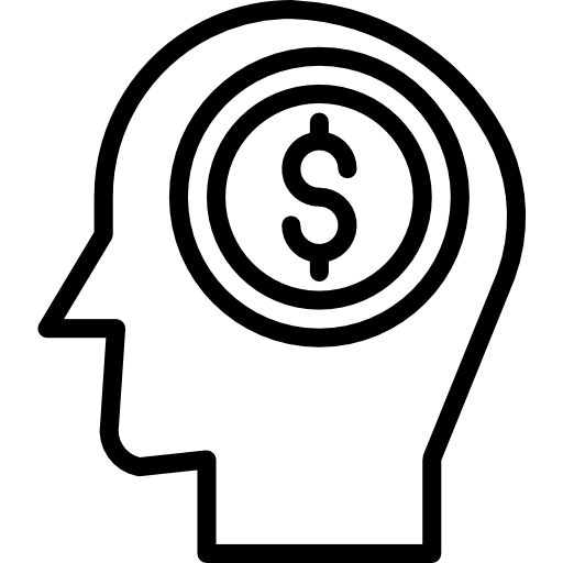 simbolo del dollaro Catkuro Lineal icona