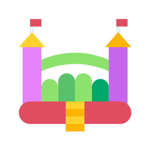 Bouncy castle Generic color fill icon