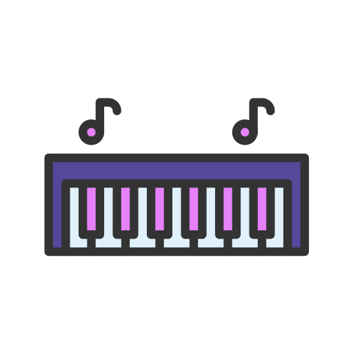 fortepian Generic color lineal-color ikona