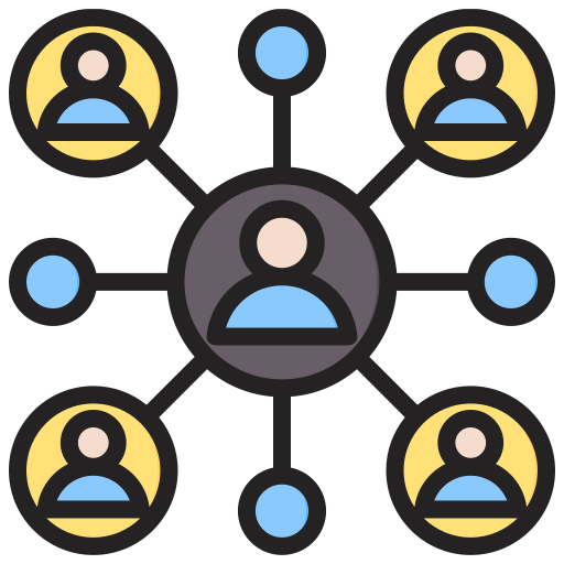 People network Generic color lineal-color icon