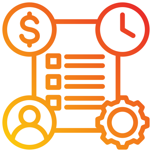 Project management Generic gradient outline icon