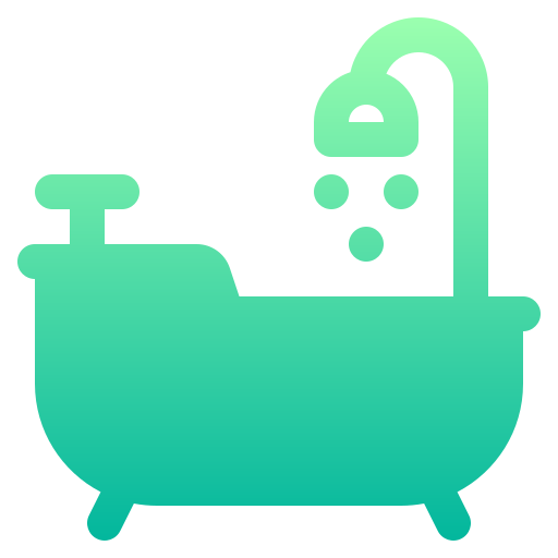 vasca da bagno Generic gradient fill icona