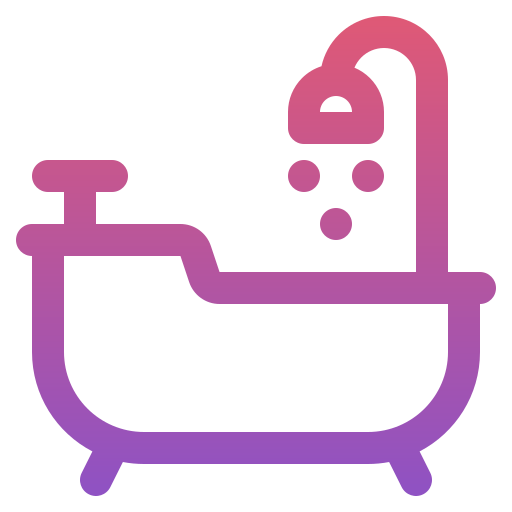 vasca da bagno Generic gradient outline icona