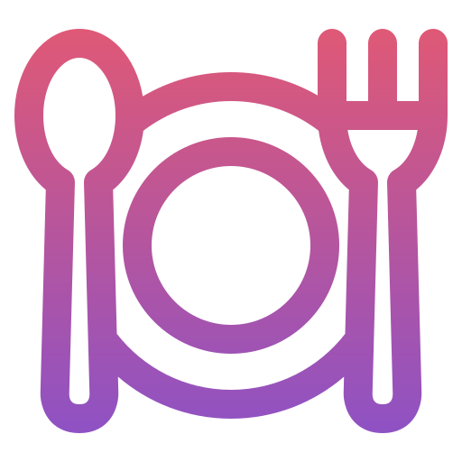 食べる Generic gradient outline icon