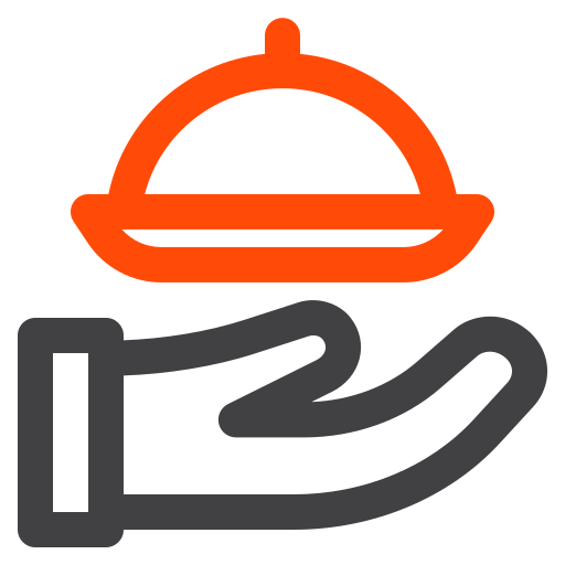 bandeja de comida Generic color outline icono