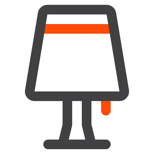 lampada da camera da letto Generic color outline icona